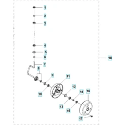 Husqvarna Wheel Kit Front 6mm Sileno