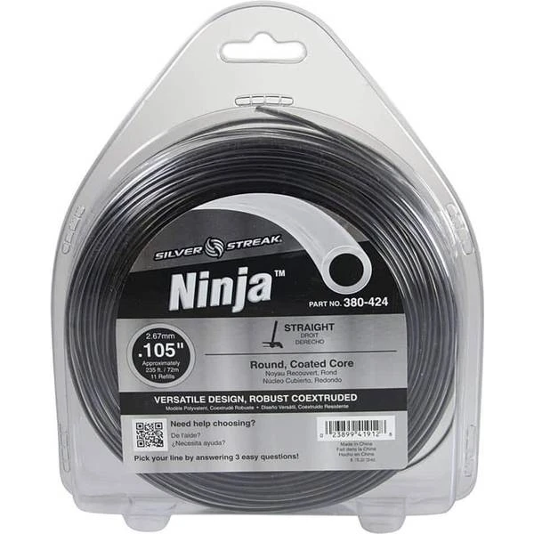 STENS Silver Streak Ninja Trimmer Line, 0.105 1 Lb. Donut 3 STENS Silver Streak Ninja Trimmer Line, 0.105 1 Lb. Donut