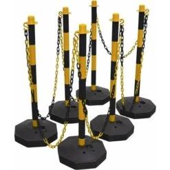 Sealey Black/Yellow Post & Chain Kit
