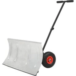 VidaXL Manual Snowplough With Wheels 100x44